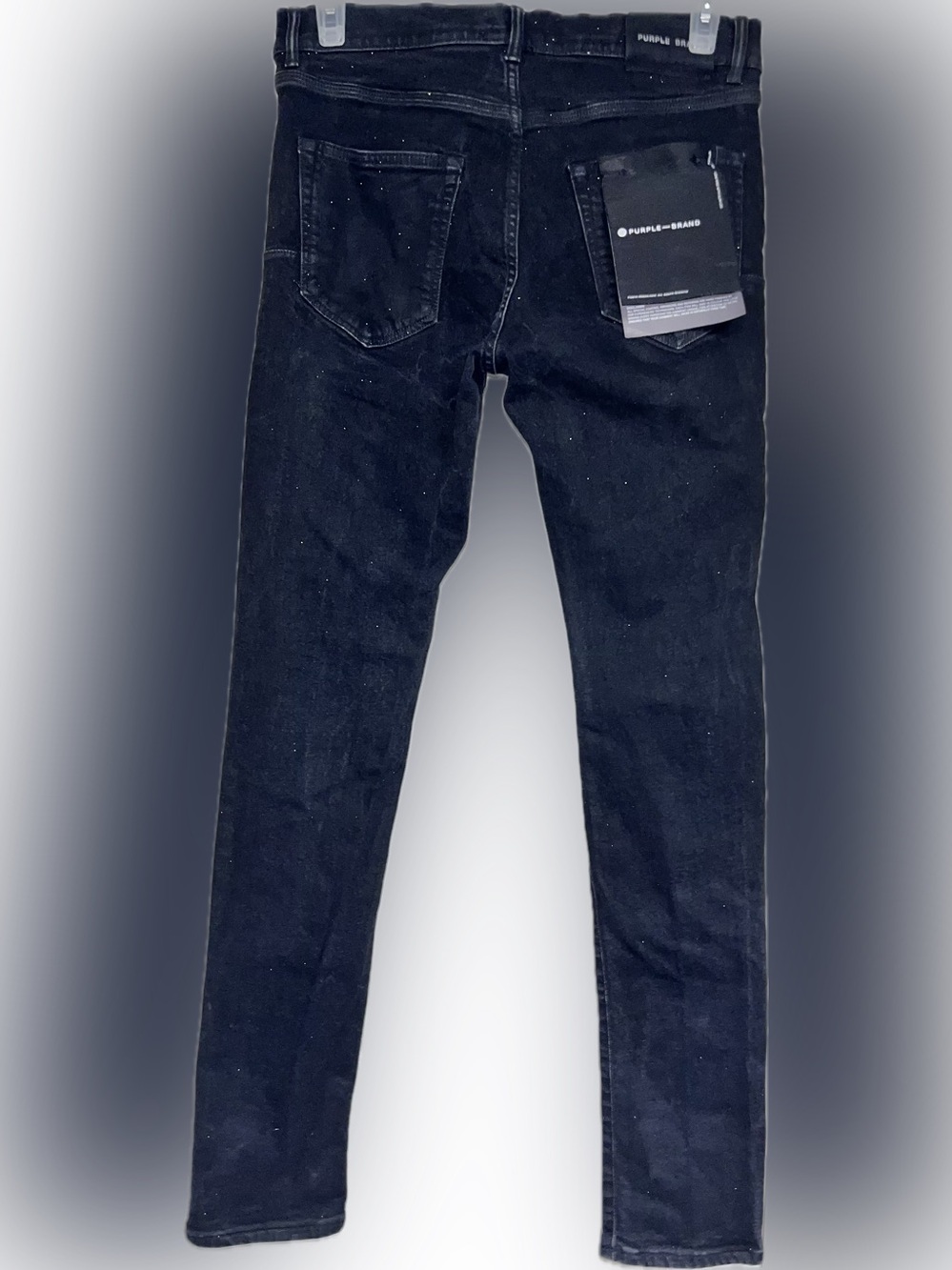 Purple brand nwt Italy made Black slim/skinny Jeans antique black washed black